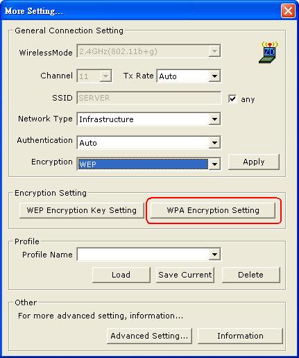 5.3 WPA ENCRYPTION SETTING WPA (Wi-Fi Protected Access) is a security technology for wireless networks. WPA improves on the authentication and encryption features of WEP (Wired Equivalent Privacy).