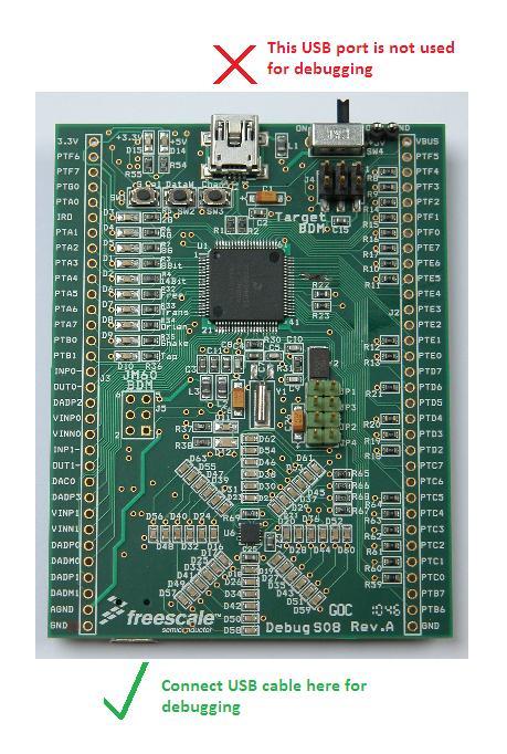 28 5.7. Debugging code To download code to the XL_STAR board, first ensure that the board is connected to the PC using a USB cable - see Figure 17.