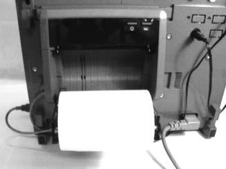 EXTERNAL USB PRINTER User's Manual 2. Orient the thermal paper for the printer.