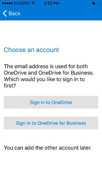 OneDrive opens showing a popup tooltip; touch anywhere on the screen to close it.