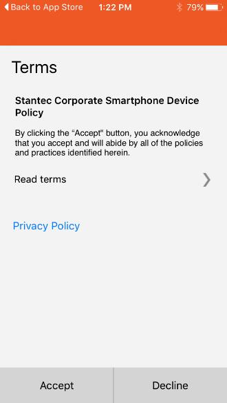 5. You are redirected to Stantec's