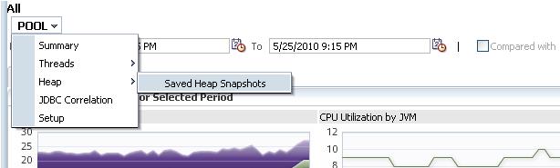6. We see two saved heap snapshots taken from May 24 th on the JVM pool that we had examined earlier.
