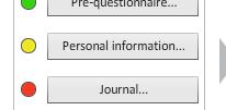 If the questionnaire has been completed, the program automatically saves it to a complete (green) status. You can disable the Pre-questionnaire function under Administration System options.