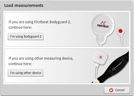 42 4.4. Uploading measurements to the server After the client has returned the device, the measurements in the device can be uploaded to the Firstbeat Analysis Server.