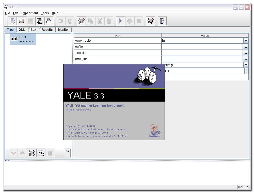 The following slides are compiled from screenshots and related descriptions available from YALE pages http://rapid-i.
