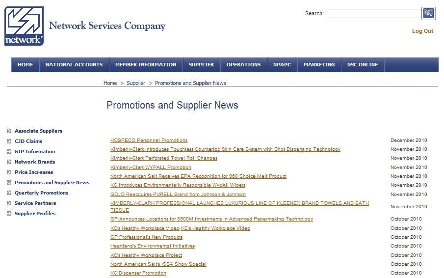 If you select Promotions and Supplier News, or Quarterly Promotions, you are