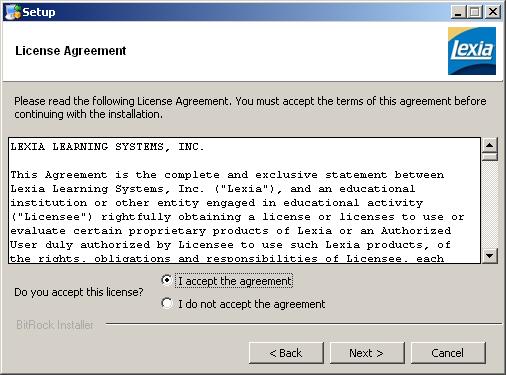 I accept the agreement.