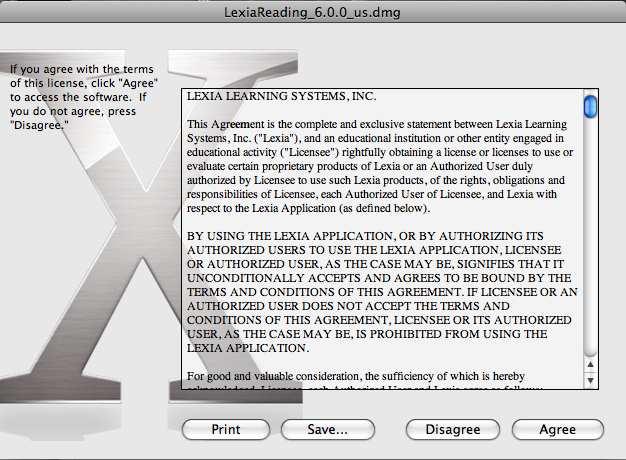6 MACINTOSH STUDENT SOFTWARE INSTALLATION 1. Download the Macintosh version of the student software to the Macintosh student machine you wish to install Lexia Reading on. 2.