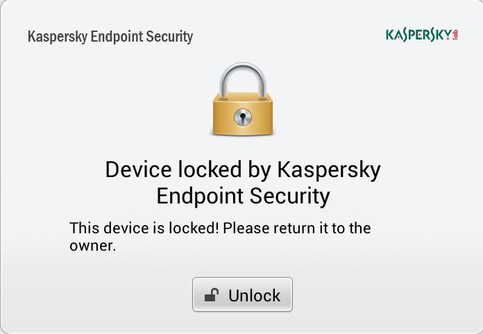 Anti-theft Khi điện thoại bị mất hoặc không kiểm soát được, Kaspersky cho phép khóa điện thoại, xóa