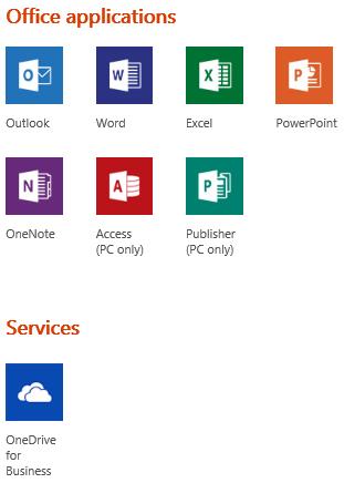 Office 365 Plans Small Business Office 365 Business E-mail hosting not included Web