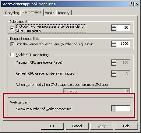 Application Dragging and Hang issue Web Garden By default, each