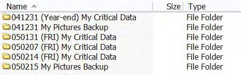 6.2.2. Recommended Backup Techniques Here are some useful backup techniques to help you get the most out of your Picture Porter Elite as a backup device: Keep more than one version of the same backup