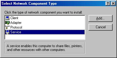Windows 95/98/Me Server Settings Network Settings 1 Double-click the Network icon in the Control Panel.