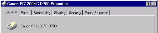 Windows NT4.0/2000/XP Printer Properties and Default Document Properties The CAPT for Windows NT 4.