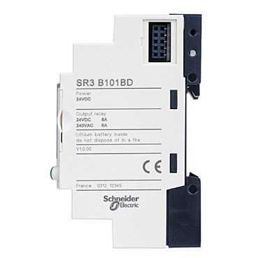 Characteristics modular smart relay Zelio Logic - 10 I O - 24 V DC - clock - display Main Range of product Product or component type Zelio Logic Modular smart relay Complementary Local display Number