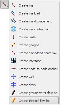 THERMAL EXPANSION OF A NAVIGABLE LOCK Click the Create soil polygon button in the side toolbar and select the Create soil polygon option in the appearing menu.
