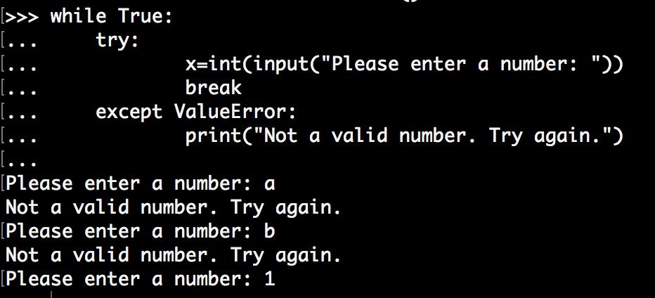 Handling Exceptions If no error types are matched the code will throw