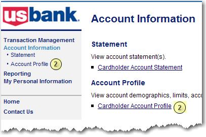 Account Information. 2.
