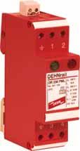 Thus, DEHNrail can be installed ideally into the cable run upstream of the terminal devices without requiring additional terminal blocks.