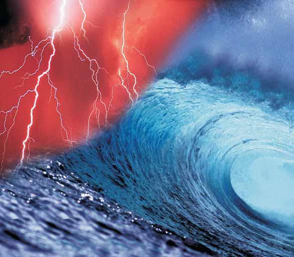 The Lightning Flood Wave When lightning hits an installation, high impulse currents and impulse voltages come up within conductive systems which can be compared to an enormous flood wave.