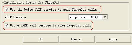 To make a free VoIP calls, you can click Use a FREE VoIP service to make SkypeOut calls.