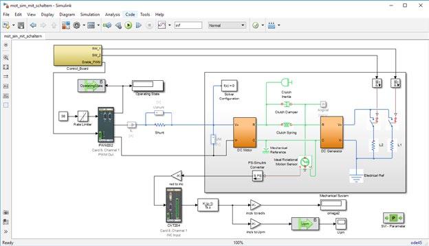 This can be loaded directly from the Simulink interface into the controller.