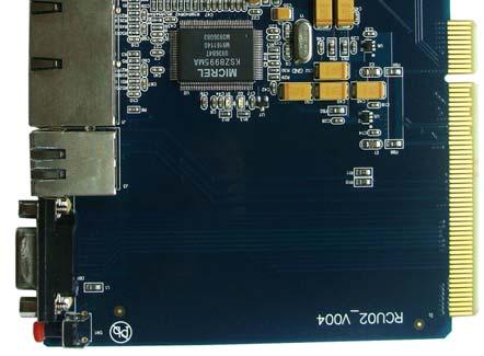 Among them, one of the networking interfaces is offered by the USB network card LAN9500 on this board.