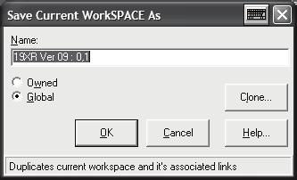 Enter design mode (Fig. 17). Fig. 19 Select Save Current WorkSPACE as 20.