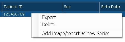 You are able to search, view, export, delete stored files and add new DICOM files to an existing study using "Local Archive" screen. See in Settings how to configure the Local Archive.