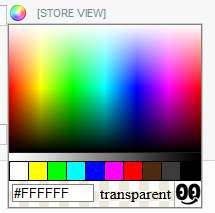 - You can type color code at input box - or choose color from pallete Loading Image :