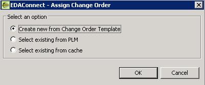 Create new from Change Order Template will present a list of Change Templates defined. By selecting a change template you can create a new change order.