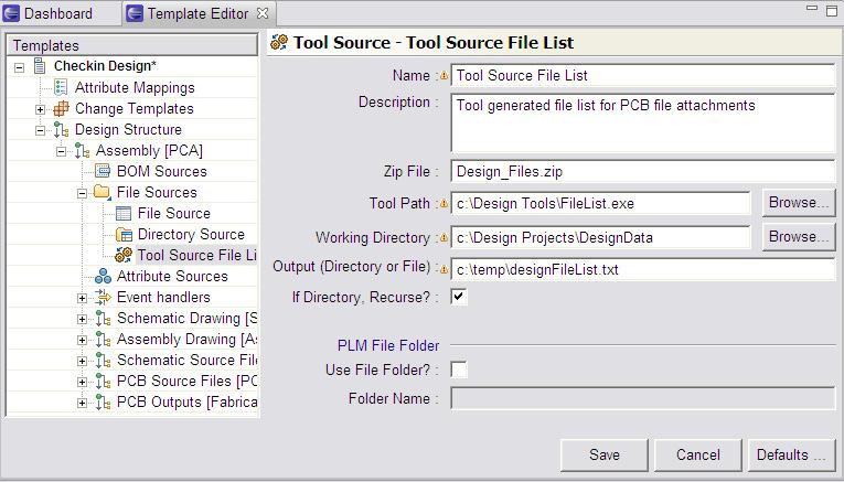 Tool File Source Tool File Source specifies a program or script to execute to create a plain text file list. Each line in the file contains the full pathname to a file.