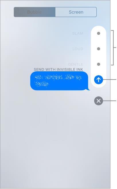 Animuotos žinutės Siųsdami žinutes per imessage galite suteikti animacijos efektą vienos žinutės debesėliui arba visam žinučių ekranui.