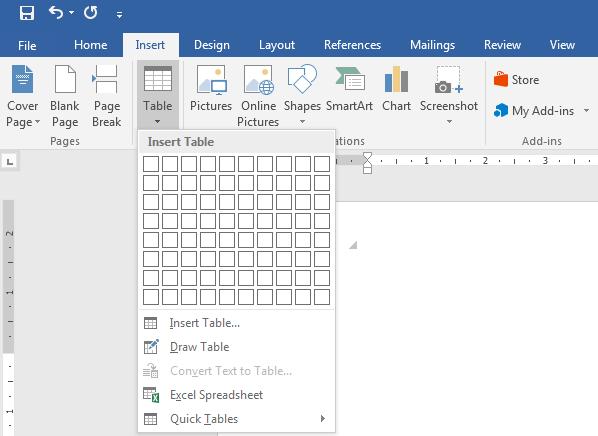 Microsoft Word 2016 Working with tables LIBRARY AND LEARNING SERVICES WORKING WITH TABLES www.eit.ac.nz/library/ls_computer_word2016_tables.html What is a table?
