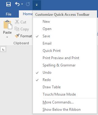 If the save icon is not showing at the top of your document, you need to add it to the Quick Access Toolbar.