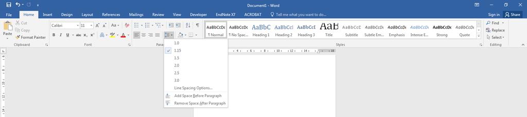Microsoft Word 2016 Line Spacing LIBRARY AND LEARNING SERVICES FORMATTING YOUR DOCUMENT www.eit.ac.nz/library/ls_computer_word2016_linespacing.