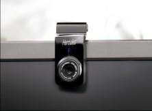 possible; then, place your webcam at your convenience and tighten the screw until the webcam is firmly attached