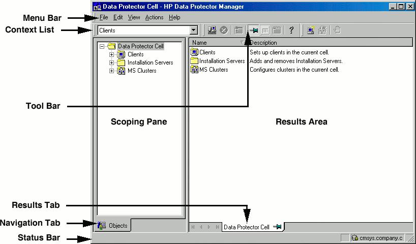 Figure 1 Data Protector graphical user interface General information General information about Data Protector can be found at http://www.hp.com/go/dataprotector.