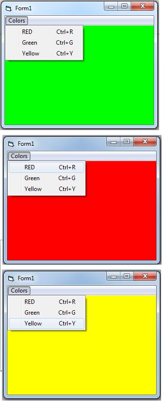 Enter RED in caption field and mnured in name field and then do the same for Green and Yellow. 6. set shrot cut Ctrl+r for red, Ctrl+g for green and Ctrl+y for yellow. 5.