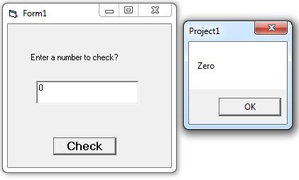 Place a text box on the form. 1. Update label1.caption as Enter a number to check? 2.
