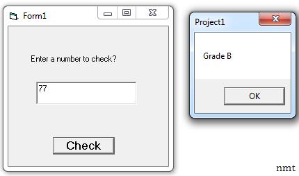 Practical _7: Write a program that will take your marks out of hundred and calculate your grade? 3. Place a label on the form. 4. Place a text box on the form. 1. Update label1.