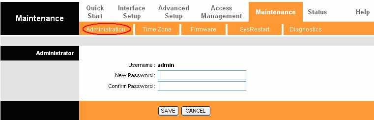 Figure 4-36 Note: 1) There is only one account that can access Web-Management interface. The default account is "admin", and the password is "admin". Admin has read/write access privilege.