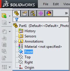 Creating the SolidWorks Part 1.