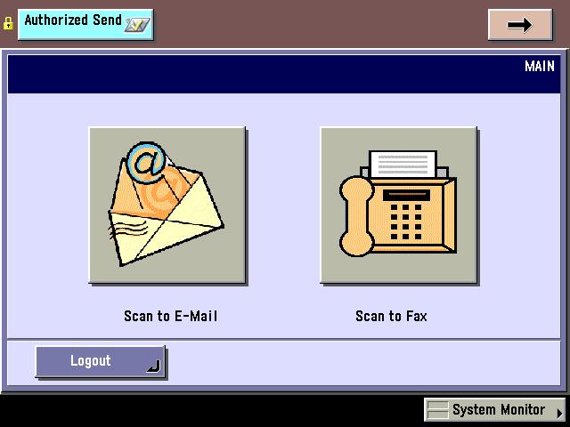 The following screens represent the variety of screens that can be configured for Authorized