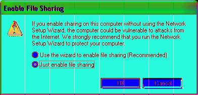 Windows XP Setting up file sharing Creating a shared folder These windows are only displayed