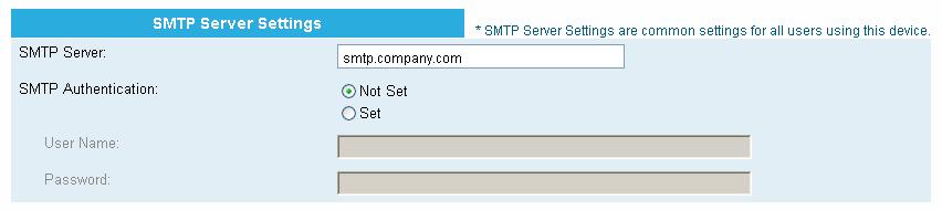 Enter your SMTP server name (or address) into the [SMTP Server] field.