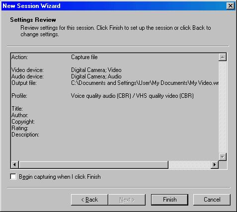 Step 7: Verifying the Settings Review a) This provides you the opportunity to review the settings you made