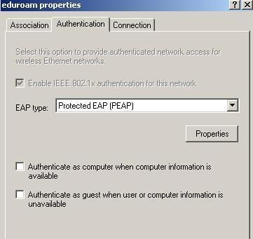 select the tab "Assciatin" in the drpdwn-menu "Netwrk authenticatin" chse WPA2 r "WPA-Enterprise", in the drpdwn-menu "Data encryptin" chse AES (preferred) r "TKIP".