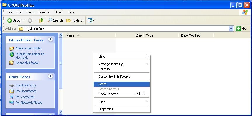 To copy VPL files, click on the file of interest in the FTP client with the right mouse.