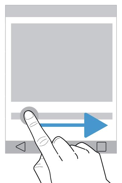 Swipe down from the top of the screen once using two fingers, or twice using one finger.